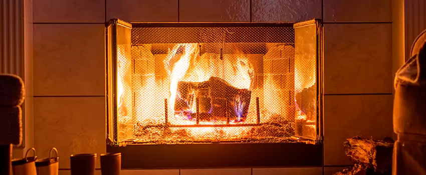 Mendota Hearth Landscape Fireplace Installation in Cimarron Hills, Colorado